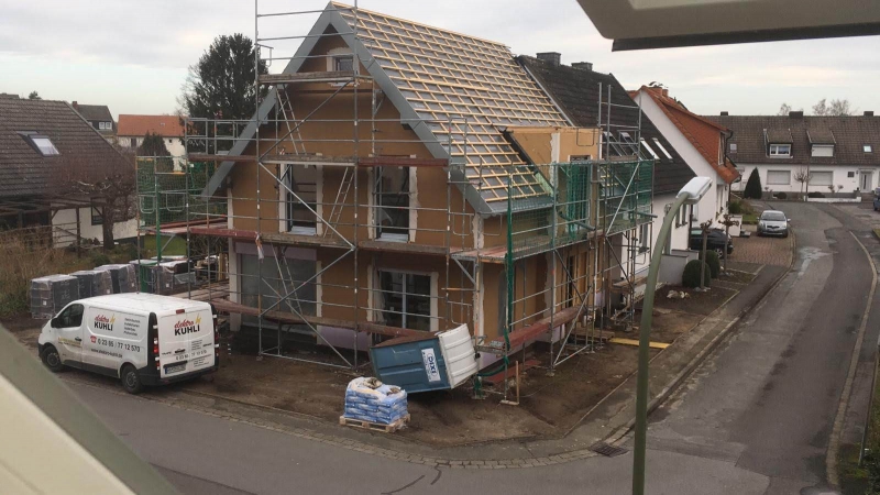Einfamilienhaus - Montage/Aufbau eines Holzrahmenhauses