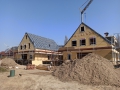 Einfamilienhaus in Holzrahmenbauweise - Außenansicht Bauzeit