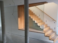 Aufgesattelte Holzkonstruktions-Treppe